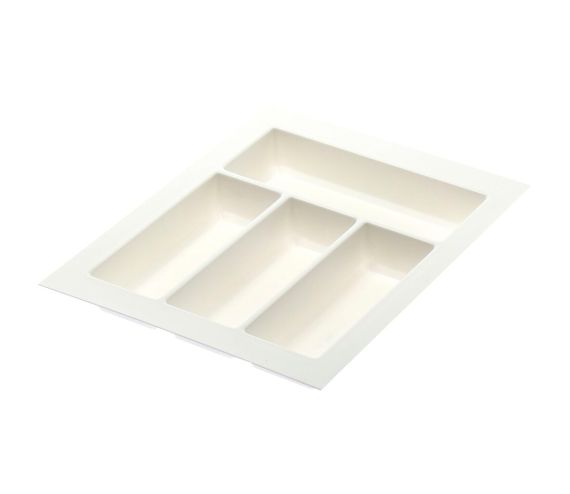 CLASSICO Bestekinzet WIT afsnijbaar breedte 301-340mm, diepte 381-440mm